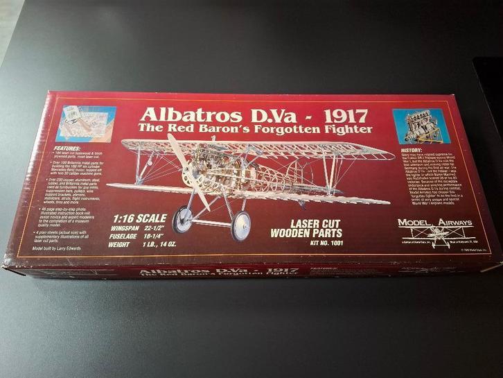 Model Expo Model Airways 1:16 Albatros D.Va, Hobby en Vrije tijd, Modelbouw | Vliegtuigen en Helikopters, Zo goed als nieuw, Vliegtuig