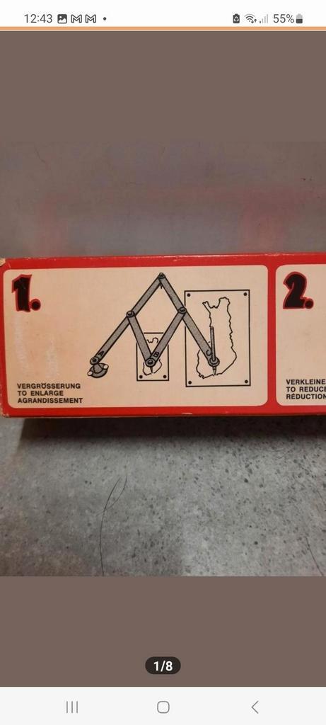 mal  mallen hulpstuk afbeelding kopiëren schaal vergroten, Doe-het-zelf en Verbouw, Gereedschap | Handgereedschap, Gebruikt, Ophalen of Verzenden