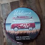 bierdop achtig kroonkurk welcome vw volkswagen bus look, Huis en Inrichting, Woonaccessoires | Wanddecoraties, Ophalen of Verzenden