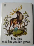 vintage prentenboek Het hert met het gouden gewei, Ophalen of Verzenden, Gelezen, Prentenboek