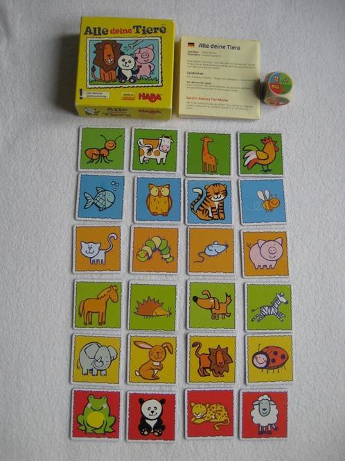 HABA 4915 - Al jouw Dieren (Alle deine Tiere), Kinderen en Baby's, Speelgoed | Educatief en Creatief, Zo goed als nieuw, Puzzelen