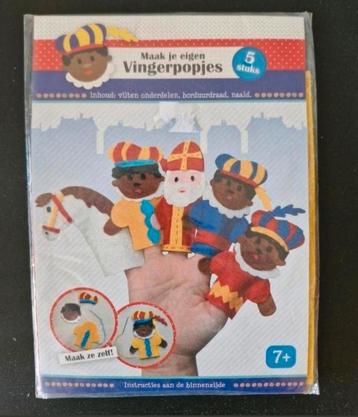Maak je eigen Vingerpoppetjes Sinterklaas en Zwarte Piet beschikbaar voor biedingen