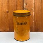 Pot bus suiker oker geel hoogte 19,5 cm origineel deksel, Ophalen of Verzenden, Gebruikt, Suiker, Overige merken