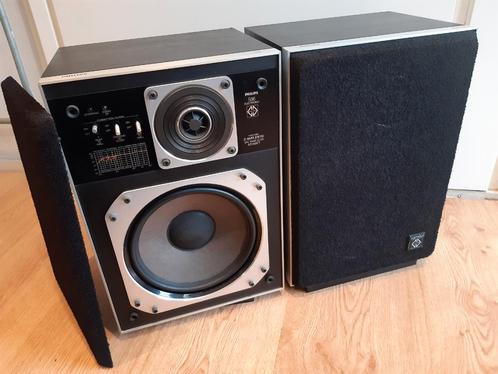 PHILIPS 586 Electronic Motional Feedback MFB Speakers, Audio, Tv en Foto, Luidsprekers, Front, Rear of Stereo speakers, Minder dan 60 watt