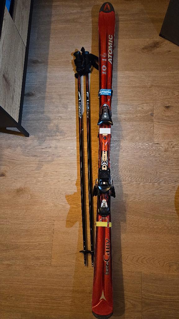 Atomic ski's - 170cm - incl bindingen en stokken, Sport en Fitness, Skiën en Langlaufen, Gebruikt, Ski's, Skiën, Atomic, Carve