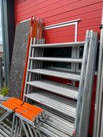 Altrex rolsteiger 10.2m wh te koop (incl safe rekken ), Doe-het-zelf en Verbouw, Steigers, Ophalen, Gebruikt, Rolsteiger of Kamersteiger