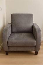 Twee grijze fauteuils, Gebruikt, Minder dan 75 cm, Ophalen of Verzenden, 50 tot 75 cm