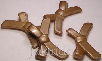 0358 Amandel Bruine Strikken Acryl Kralen (18 mm) beschikbaar voor biedingen