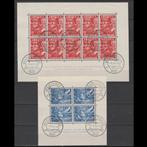 Nederland Legioenblokken met eerste dag van uitgifte stempel, Postzegels en Munten, Postzegels | Nederland, Na 1940, Ophalen of Verzenden