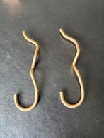 Ferm living - curvature hook brass (2 stuks), Huis en Inrichting, Ophalen of Verzenden, Nieuw, Wandhaken