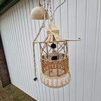 Leuke lamp ibiza/boho styl metaal met touw, Huis en Inrichting, Lampen | Hanglampen, Gebruikt, Ophalen of Verzenden, Metaal