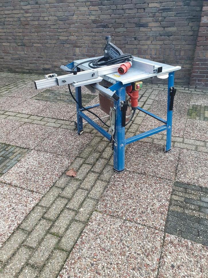 Zaagtafel  Scheppach 400V., Doe-het-zelf en Verbouw, Gereedschap | Zaagmachines, Zo goed als nieuw, Cirkelzaag, 1200 watt of meer