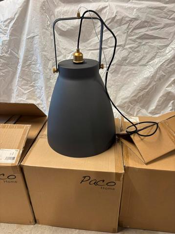 Hanglamp antraciet/goud beschikbaar voor biedingen