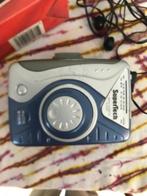 radio casette player, supertecht, blauw, Audio, Tv en Foto, Radio's, Verzenden, Zo goed als nieuw, Radio