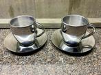 2 x RVS kop en schotel dubbelwandig nieuw, Overige materialen, Ophalen of Verzenden, Zo goed als nieuw, Overige stijlen