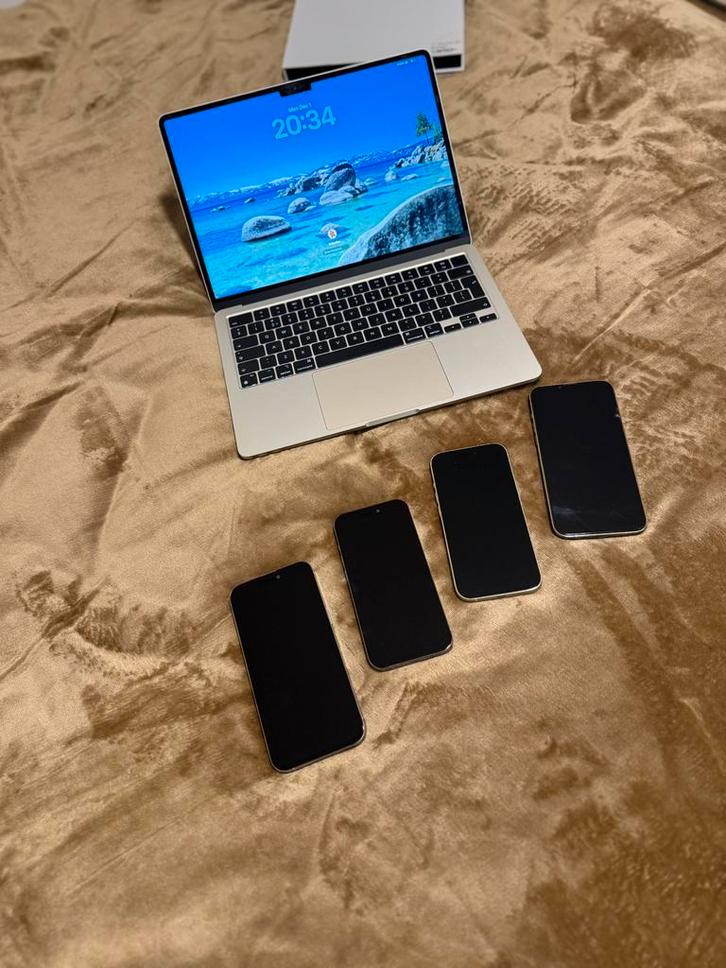 Iphone 15 pro max, Computers en Software, Apple Macbooks, Zo goed als nieuw, MacBook Air, 13 inch, Ophalen of Verzenden