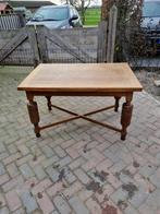 Koloniale uitschuifbare eettafel  met bol poten, Huis en Inrichting, Ophalen, Gebruikt, 100 tot 150 cm, Koloniaal