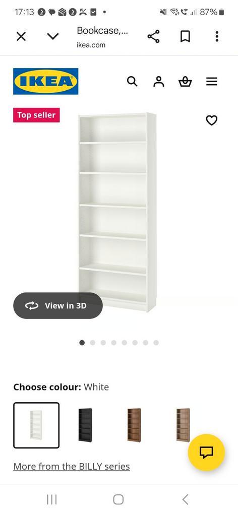 Ikea BILLY Boekenkast, Huis en Inrichting, Kasten | Schoenenkasten, Ophalen