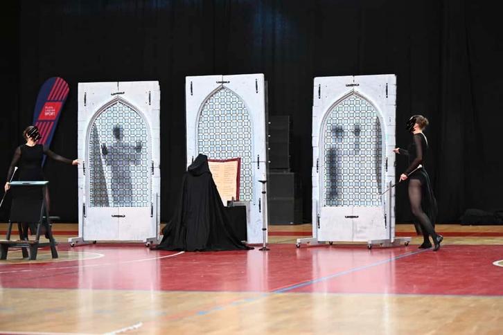 3 Verrijdbare theater- of danspanelen, demonteerbaar, Hobby en Vrije tijd, Kostuums, Theaterbenodigdheden en LARP, Gebruikt, Overige typen