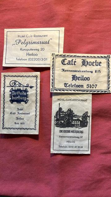 HEILOO    suikerzakjes -  oud  -  4x beschikbaar voor biedingen