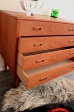 Jaren 60 Deens vintage ladekast mid century design, Huis en Inrichting, Kasten | Ladekasten, Gebruikt, -, -, Minder dan 100 cm