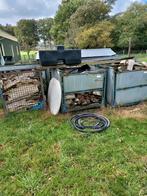 Blokken hout voor open lucht kachel kan iets verf opzitten, Minder dan 3 m³, Ophalen