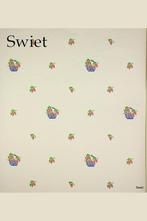 5059 retro druivenbehang vinyl blauw wit keuken seventies, Huis en Inrichting, Verzenden, 75 m² of meer, Rood