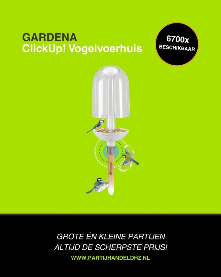 Gardena ClickUp! Vogelvoerhuis, Tuin en Terras, Vogelhuisjes en Vogelbaden, Nieuw, Ophalen