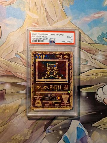 Ancient Mew PSA 9 Slab Pokemon 2000 Movie Wotc era beschikbaar voor biedingen