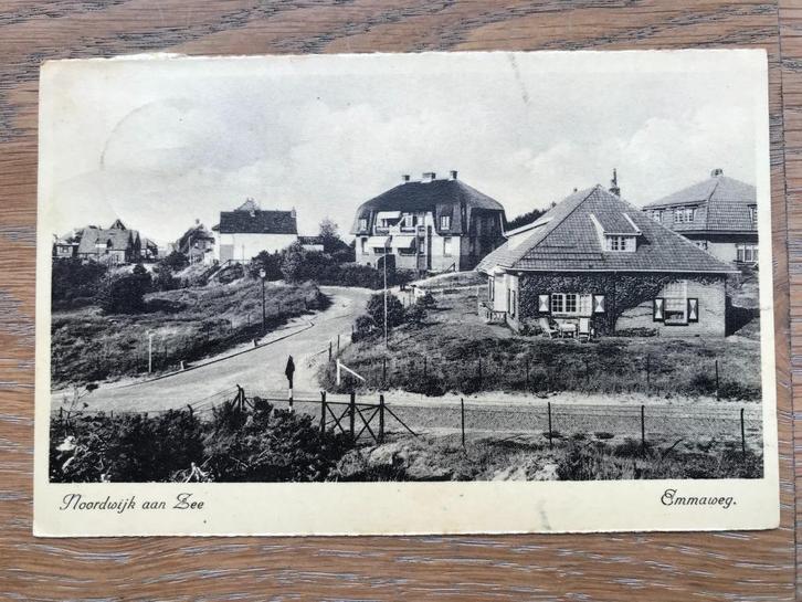 NEDERLAND, ANSICHTKAART NOORDWIJK aan ZEE “Emmaweg”, Verzamelen, Ansichtkaarten | Nederland, Gelopen, Zuid-Holland, 1940 tot 1960