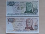 bankbiljetten Argentinie (500 en 1000 pesos, ook los), Ophalen, Zuid-Amerika, Los biljet