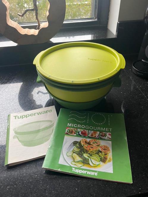 Tupperware Microgourmet, Huis en Inrichting, Keuken | Tupperware, Zo goed als nieuw, Overige typen, Groen, Ophalen of Verzenden