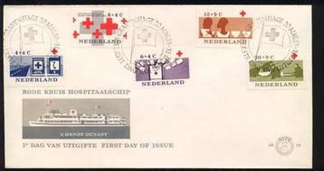 Nederland FDC E58 Zonder Adres Rode Kruis 1963 beschikbaar voor biedingen