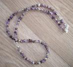 SALE: Brilketting van amethist, Info.adorabeads@gmail.com, Want 18 Hoogvliet, Adorabeads, Paars
