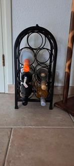 Gietijzeren wijnrek, Ophalen of Verzenden, Zo goed als nieuw, Metaal, 75 cm of meer