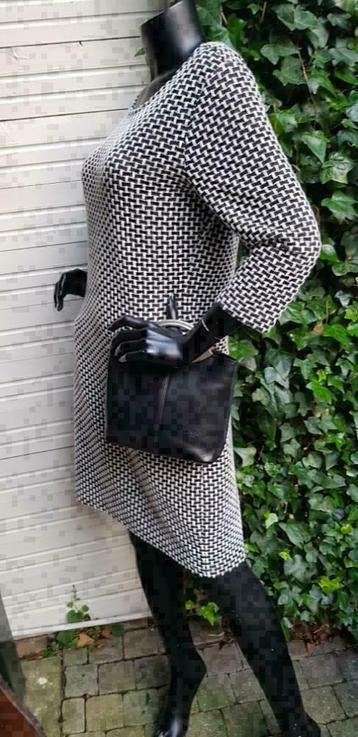 F282 LANGO zwart lederen handtas zeer fraai beschikbaar voor biedingen