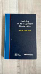 J.W.R. Twisk - Inleiding in de toegepaste biostatistiek, Ophalen of Verzenden, Zo goed als nieuw, J.W.R. Twisk