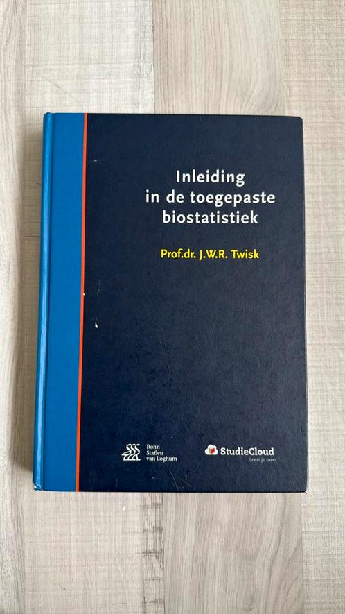 J.W.R. Twisk - Inleiding in de toegepaste biostatistiek, Boeken, Wetenschap, Zo goed als nieuw, Ophalen of Verzenden