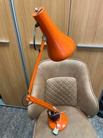 Oranje vintage bureaulamp, Gebruikt, -, Retro/anglepas, Ophalen of Verzenden