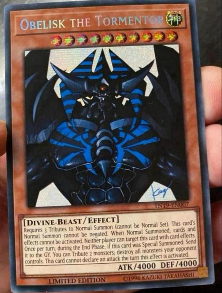 Yu-Gi-Oh! Alternate Obelisk The Tormentor TN19 Limited Ed !, Hobby en Vrije tijd, Verzamelkaartspellen | Yu-gi-Oh!, Zo goed als nieuw