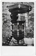 Oldeberkoop Kansel en Doopvont  Ansichtkaart  ( B6761), Ophalen of Verzenden, 1960 tot 1980, Ongelopen, Noord-Brabant