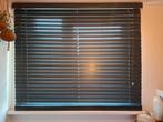 Grijze Houtlook pvc jaloezieën van kwantum., 100 tot 150 cm, 100 tot 150 cm, Ophalen of Verzenden, Zo goed als nieuw