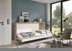 Juist opklapbed horizontaal - 90x200 - Eikenkleur