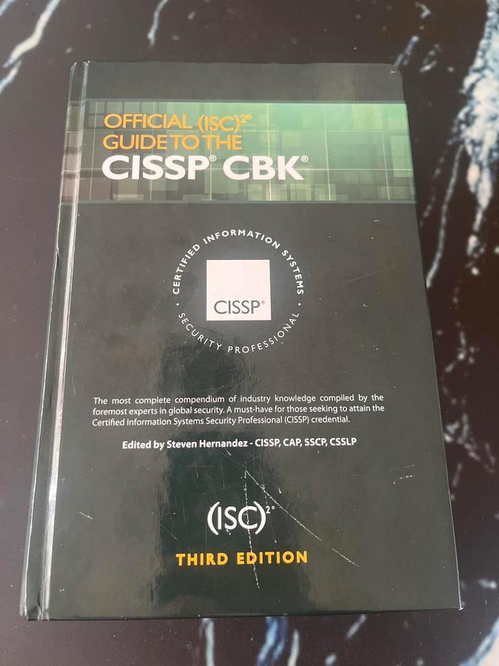 CISSP CBK 3rd Ed. - Cursusboek, Boeken, Informatica en Computer, Gelezen, Vakgebied of Industrie, Ophalen of Verzenden