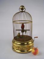 Mooie vogelkooi met automaat van Bontems (Paris) 19de eeuw, Antiek en Kunst, Ophalen