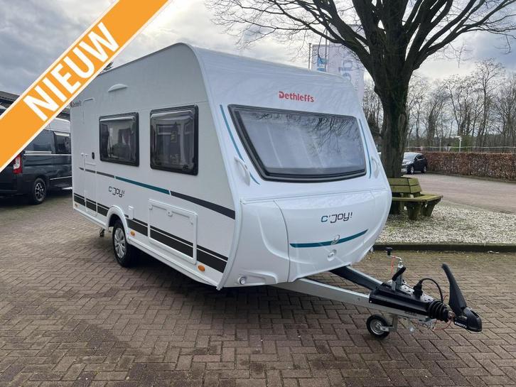 Dethleffs C'Joy 420 QSH Dwarsbed!, Caravans en Kamperen, Caravans, Bedrijf, tot en met 3, Treinzit, Dethleffs, Dwarsbed, Overige typen