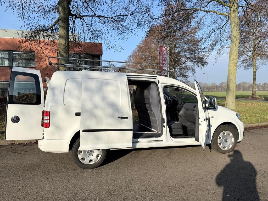 Volkswagen Caddy 1.6 TDI Maxi Dubbele schuifdeur, Auto's, Bestelauto's, Voorwielaandrijving, Euro 5, Gebruikt, 4 cilinders
