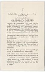 zr. Hendrino Deenen 1893 Oostelbeers + 1967 Den Bosch, 74 jr, Verzenden