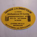 Oude sticker Garage J.A.SWARTTOUW.  Rotterdam., Ophalen of Verzenden, Zo goed als nieuw, Overige typen