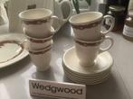 5 zgan kop en schotels WEDGWOOD CHRISTMAS TIME., Ophalen of Verzenden, Zo goed als nieuw, Wedgwood, Kop(pen) en/of Schotel(s)